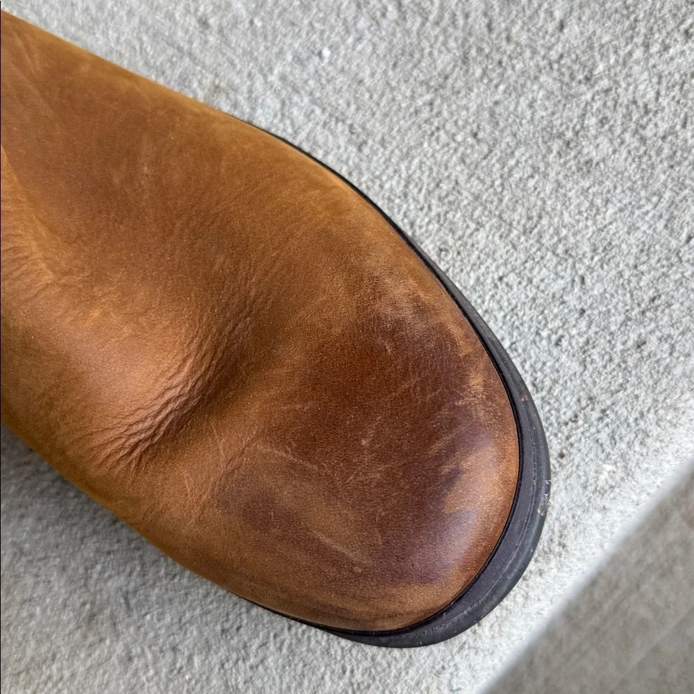 Ugg womens 8 brown chestnut Elsa Sherpa lined waterproof boots EUC